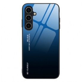 Hoesje Samsung Galaxy A15 Geloof Gehard Glas