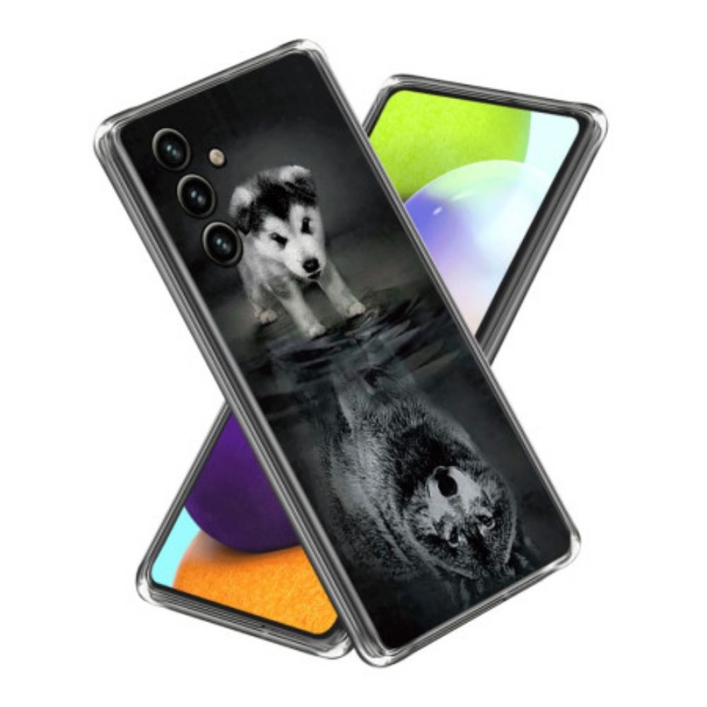 Hoesje Samsung Galaxy A15 Hond En Wolf