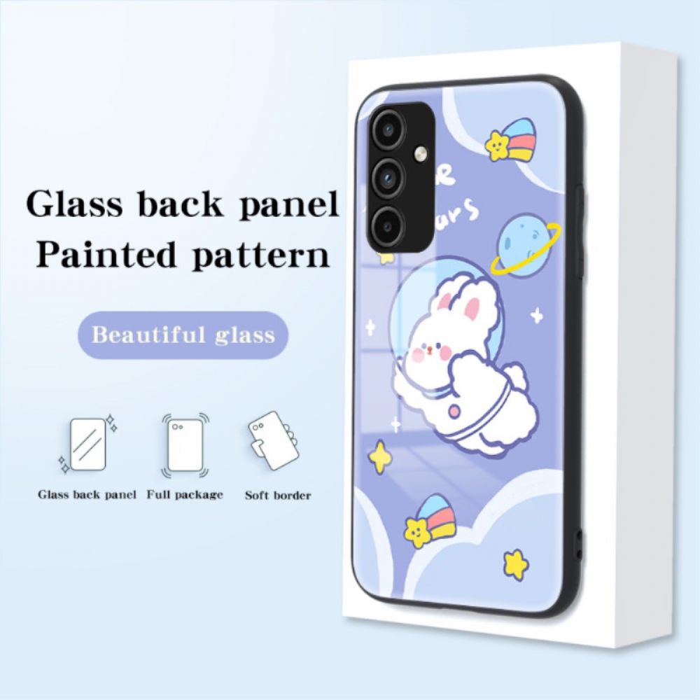 Hoesje Voor Samsung Galaxy A15 Cartoon Gehard Glas