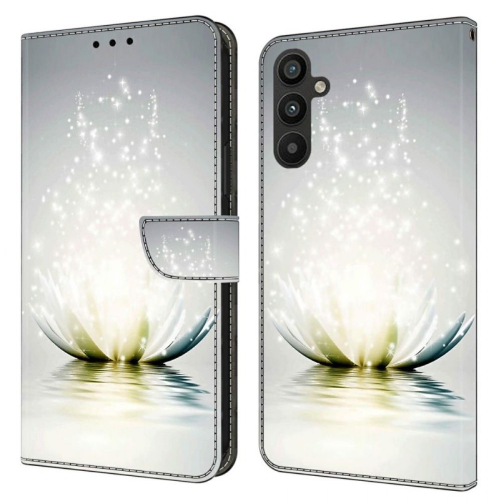 Leren Hoesje Samsung Galaxy A15 Lotus Bescherming Hoesje