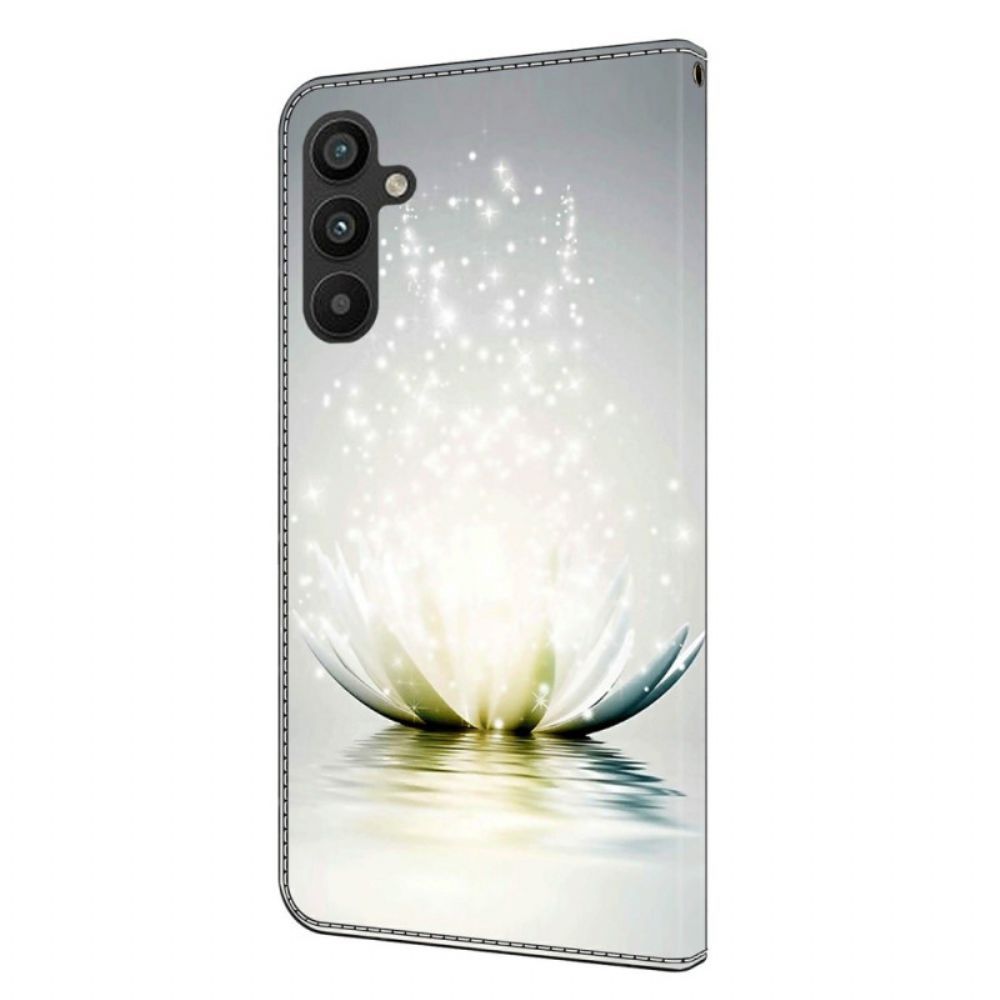 Leren Hoesje Samsung Galaxy A15 Lotus Bescherming Hoesje