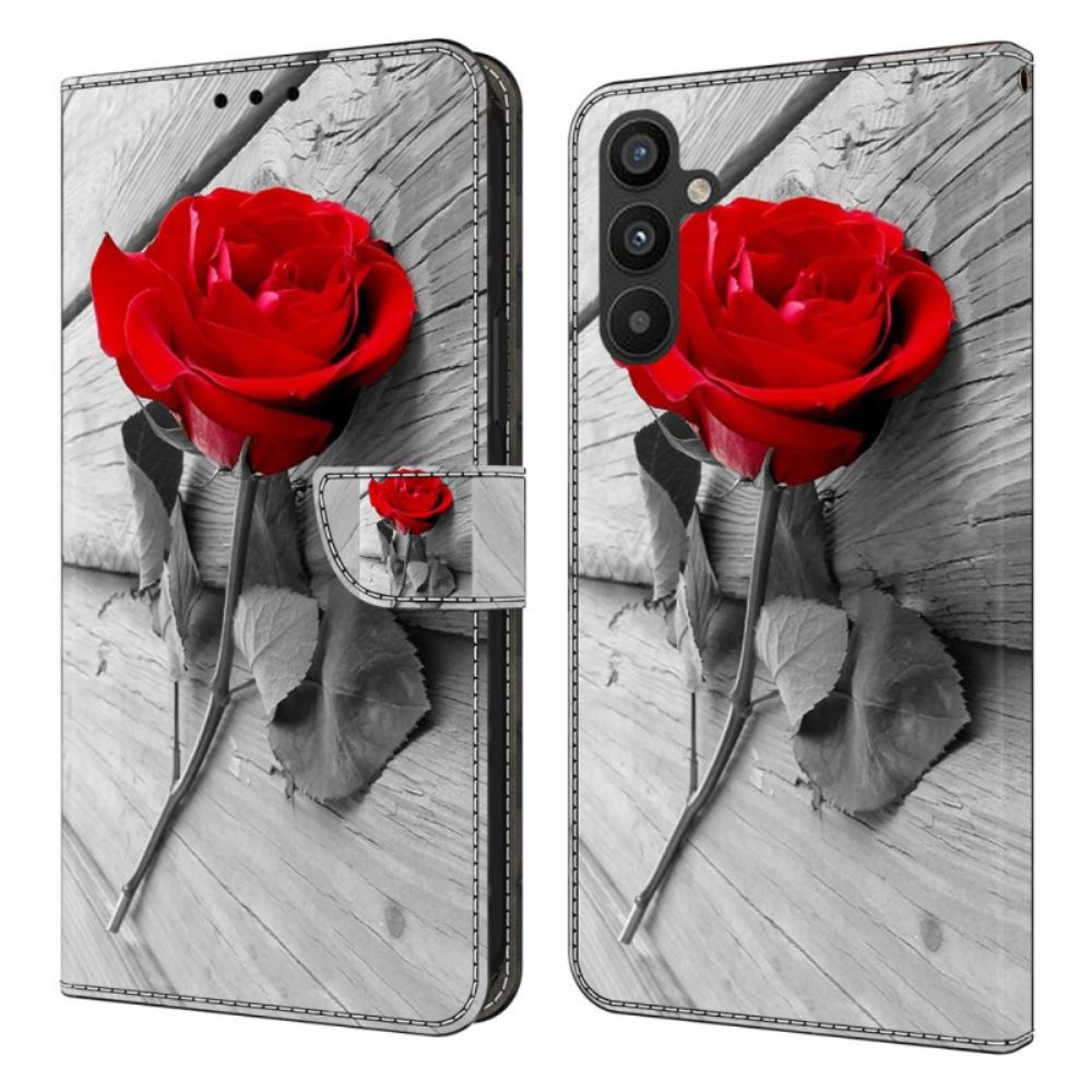 Leren Hoesje Voor Samsung Galaxy A15 Roze