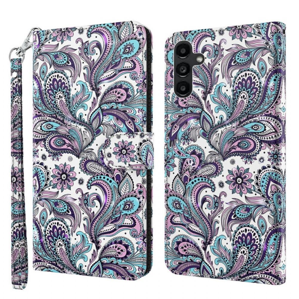 Leren Hoesje Voor Samsung Galaxy A15 Strapless Impatiens