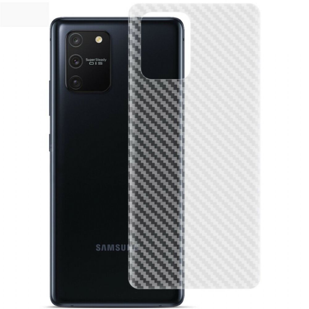 Achterfilm Voor Samsung Galaxy S10 Lite Carbon Style Imak