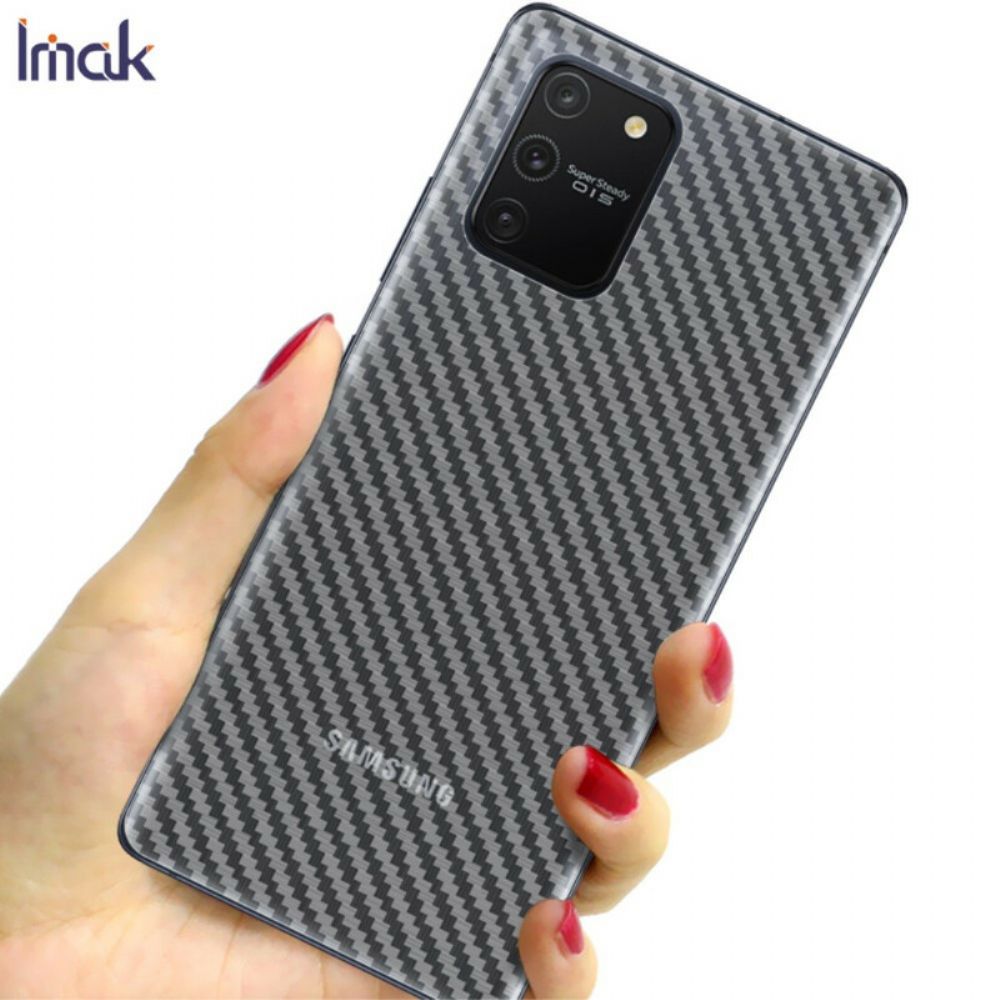 Achterfilm Voor Samsung Galaxy S10 Lite Carbon Style Imak