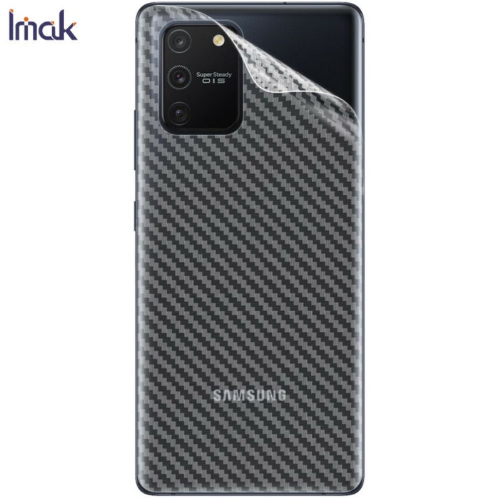 Achterfilm Voor Samsung Galaxy S10 Lite Carbon Style Imak