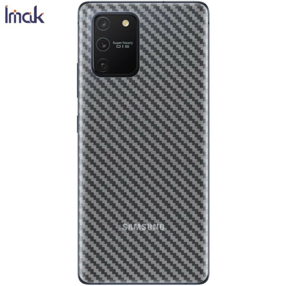 Achterfilm Voor Samsung Galaxy S10 Lite Carbon Style Imak