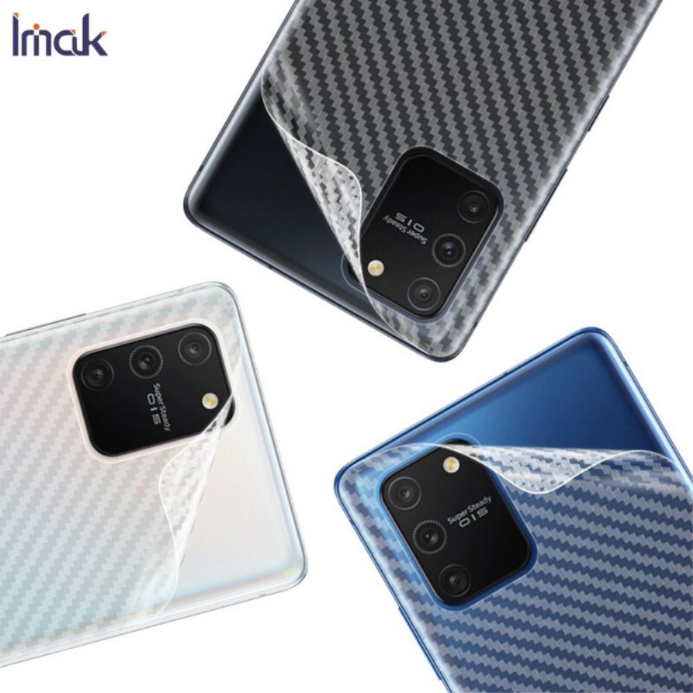 Achterfilm Voor Samsung Galaxy S10 Lite Carbon Style Imak