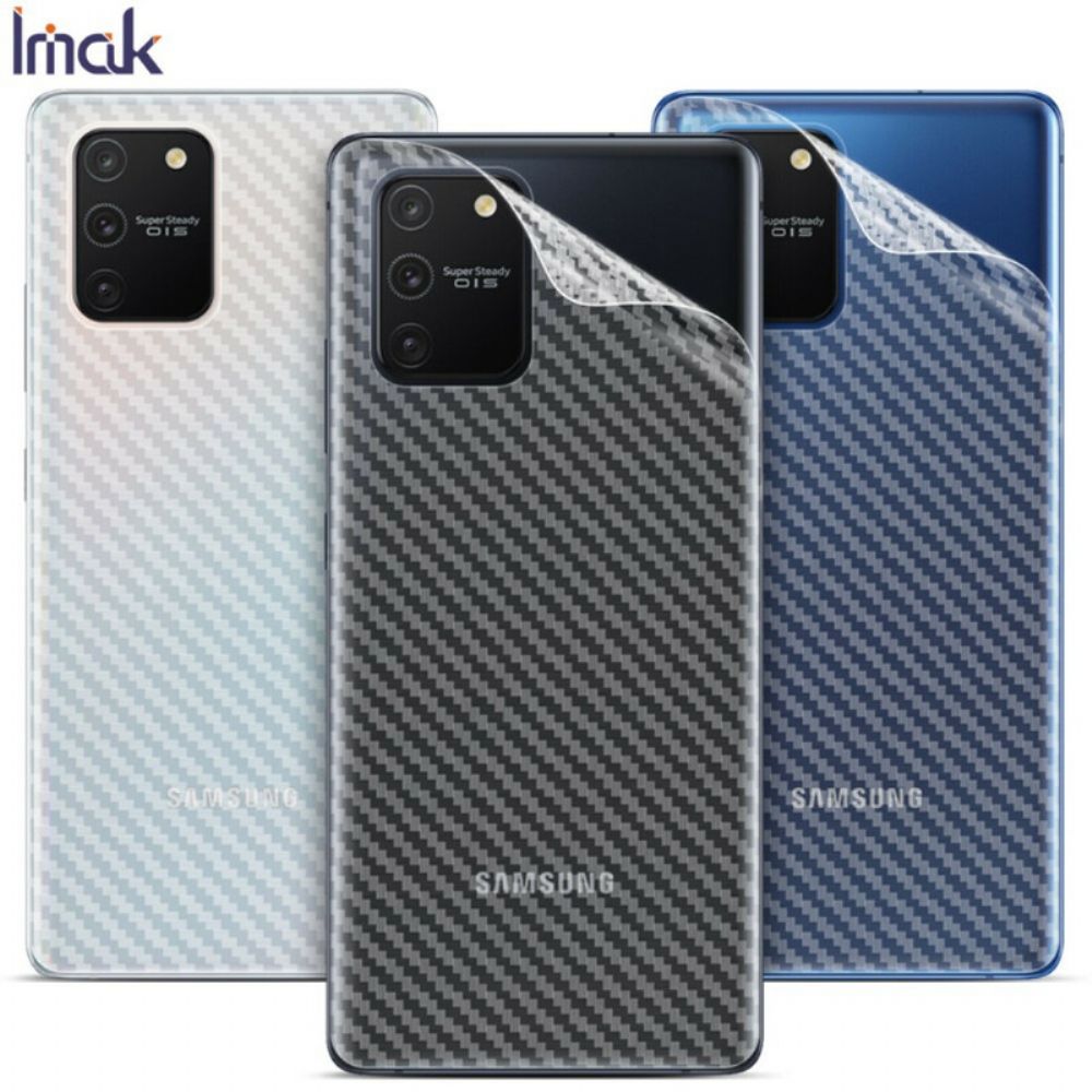 Achterfilm Voor Samsung Galaxy S10 Lite Carbon Style Imak