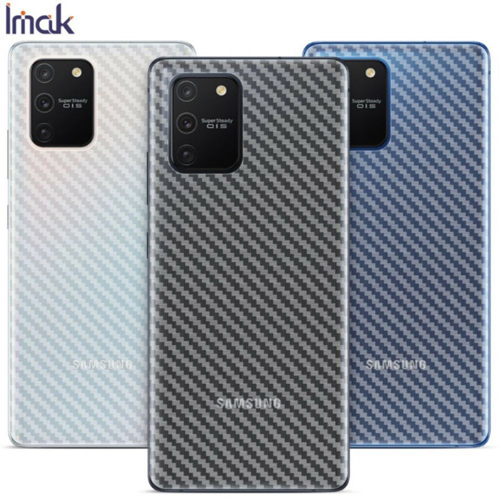 Achterfilm Voor Samsung Galaxy S10 Lite Carbon Style Imak