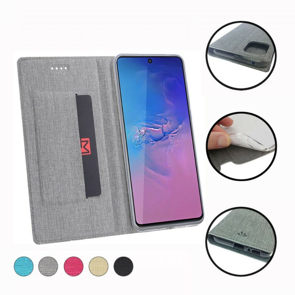 Bescherming Hoesje voor Samsung Galaxy S10 Lite Folio-hoesje Vili Dmx Getextureerd