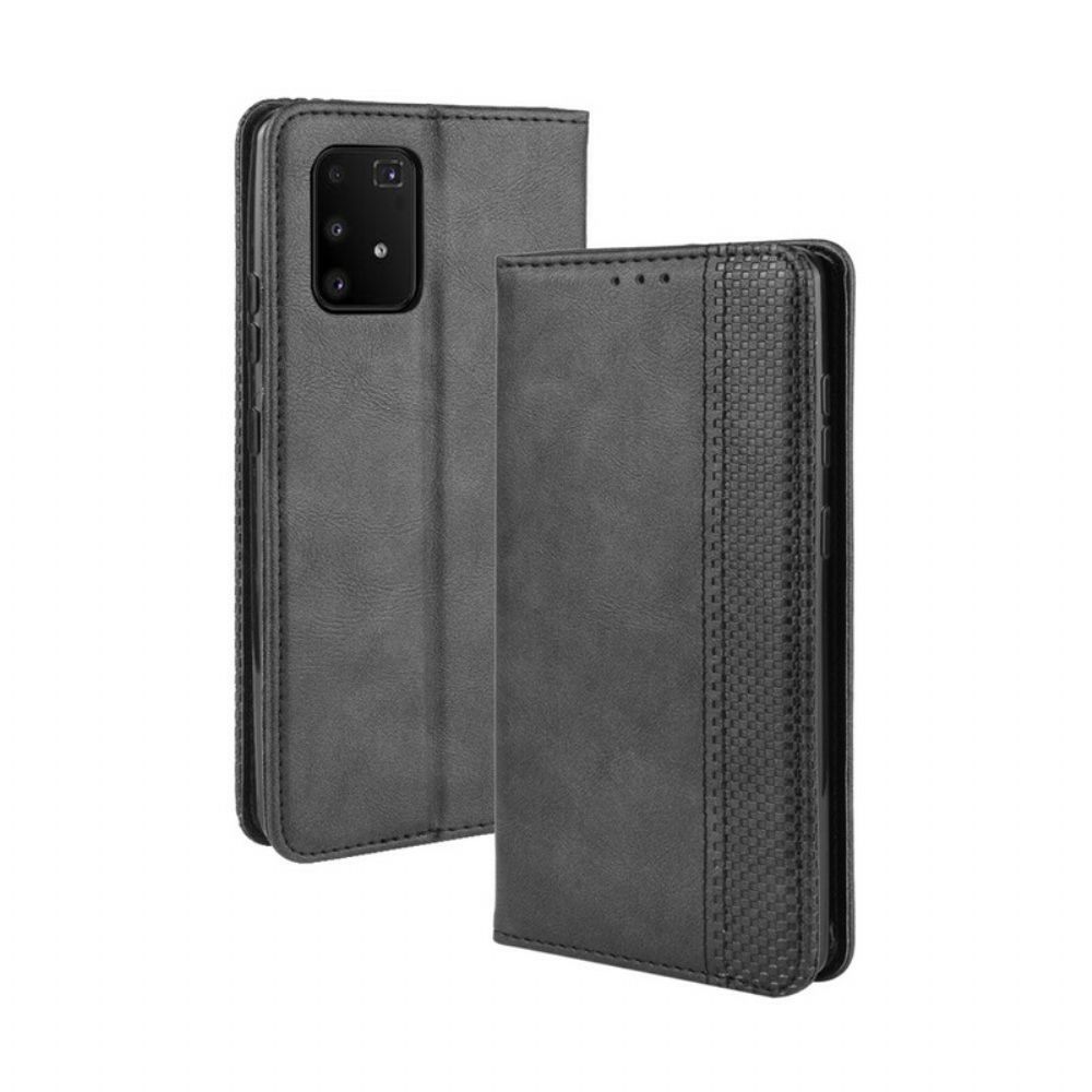 Bescherming Hoesje voor Samsung Galaxy S10 Lite Folio-hoesje Vintage Gestileerd Leereffect