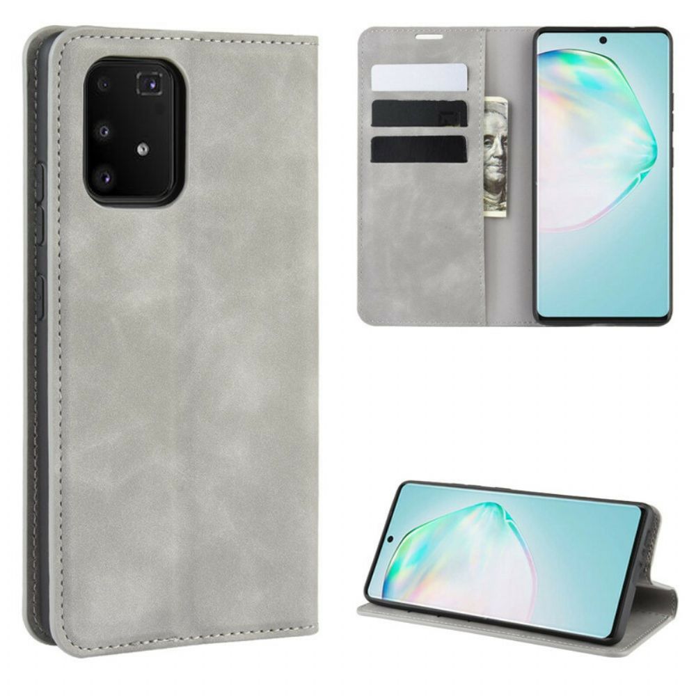 Bescherming Hoesje voor Samsung Galaxy S10 Lite Folio-hoesje Zacht Leereffect