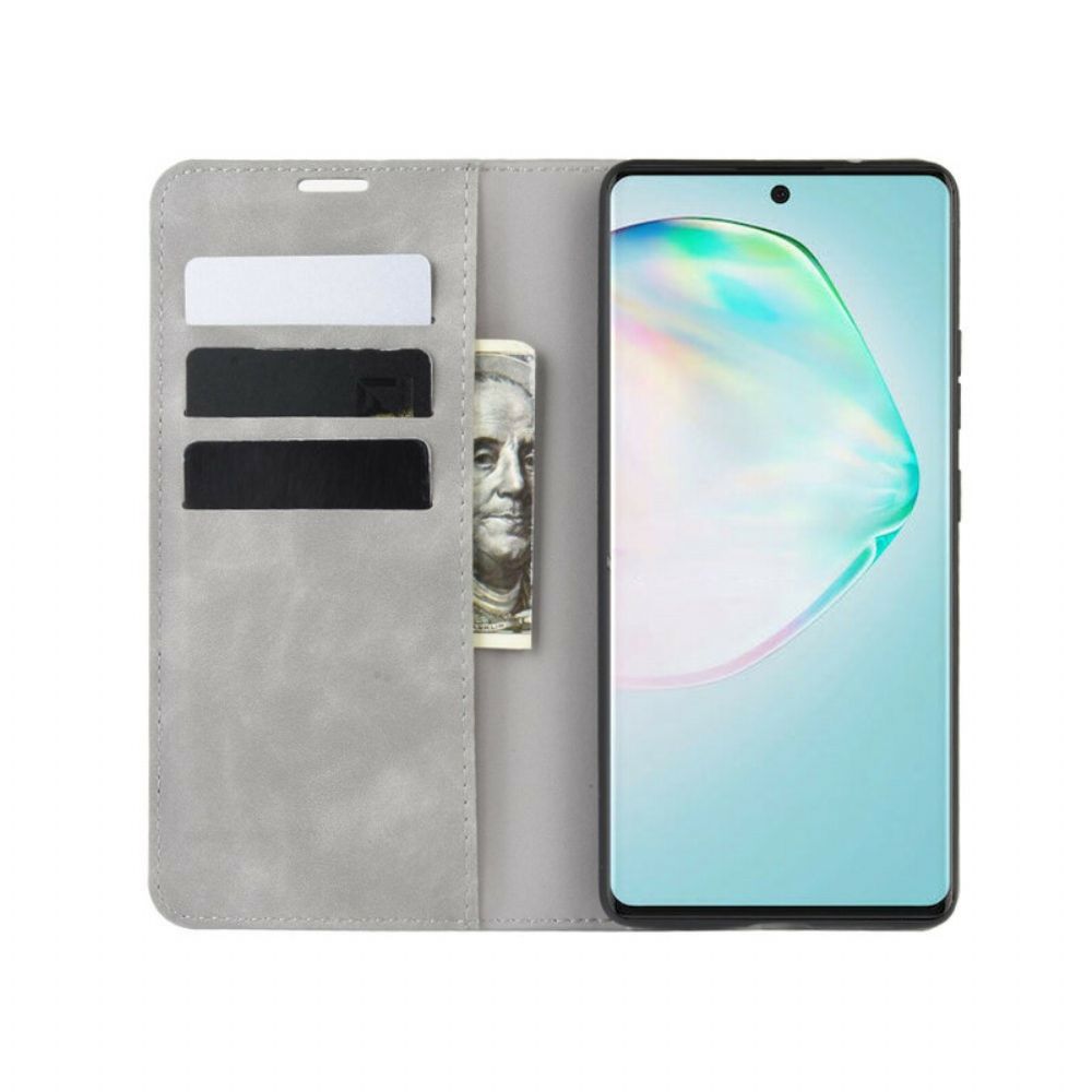 Bescherming Hoesje voor Samsung Galaxy S10 Lite Folio-hoesje Zacht Leereffect