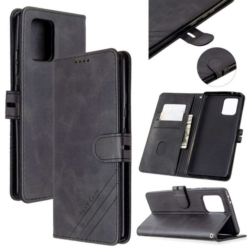 Folio-hoesje voor Samsung Galaxy S10 Lite Faux Leren Beste Case