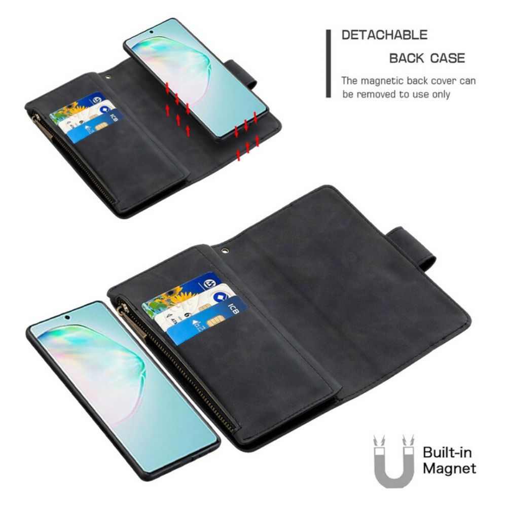 Hoesje Folio-hoesje voor Samsung Galaxy S10 Lite Afneembare Rits