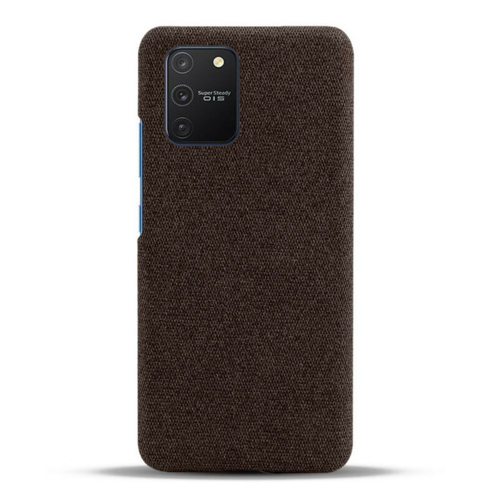 Hoesje voor Samsung Galaxy S10 Lite Ksq Doek Textuur