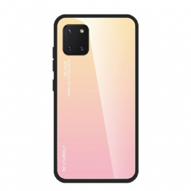 Hoesje voor Samsung Galaxy S10 Lite Wees Jezelf Van Gehard Glas