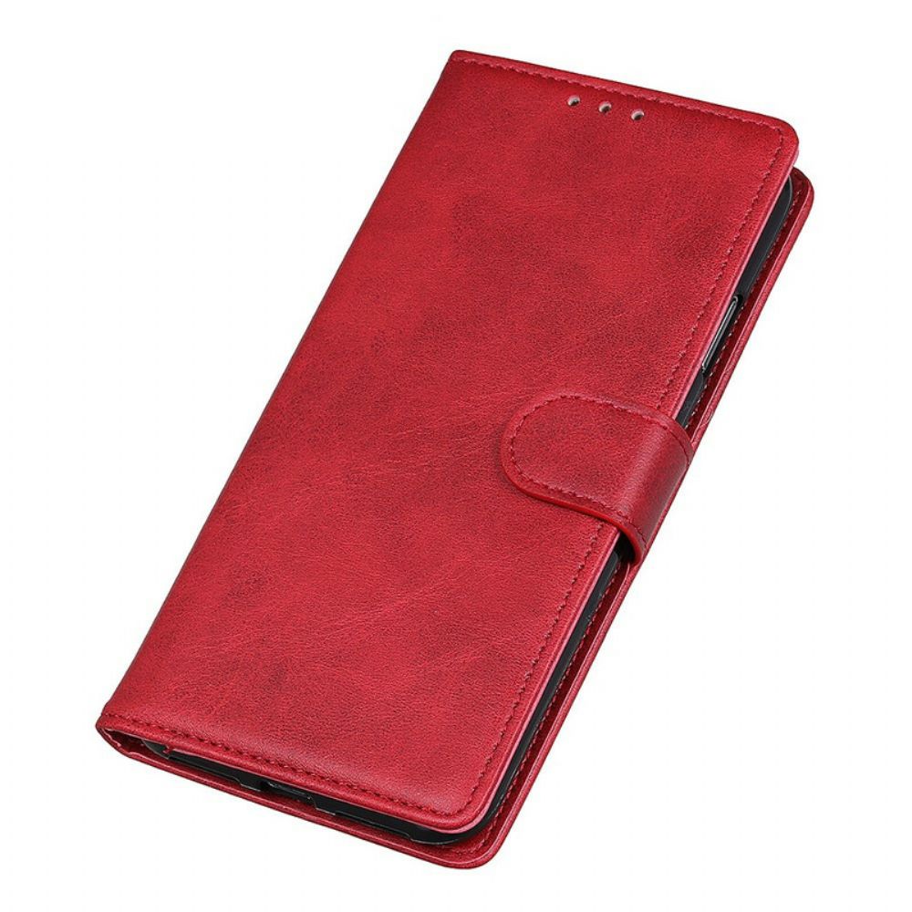 Leren Hoesje voor Samsung Galaxy S10 Lite Retro Mat Leereffect