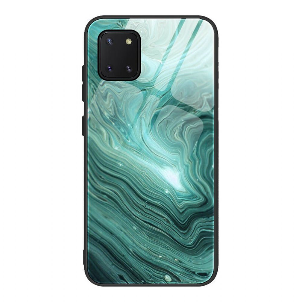 Telefoonhoesje voor Samsung Galaxy S10 Lite Marmer Kleuren Gehard Glas