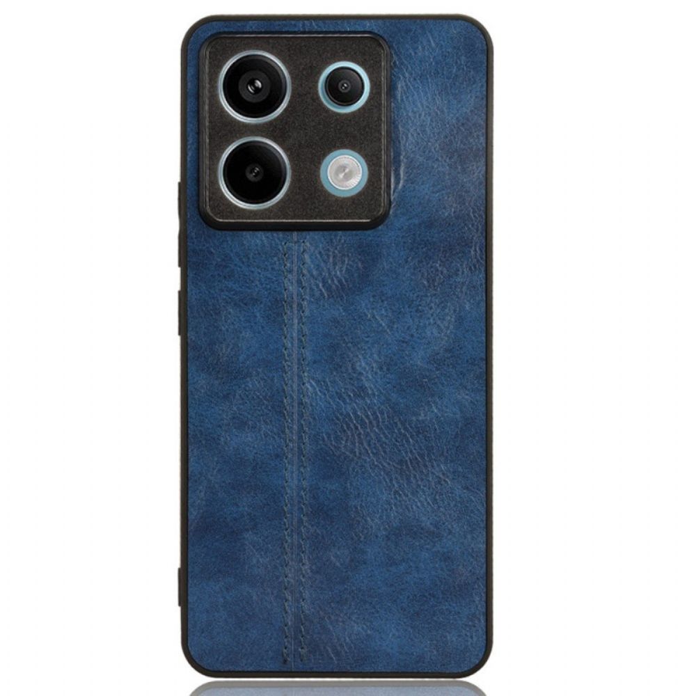 Case Hoesje Poco X6 5g Telefoonhoesje Kunstleer Stiksel