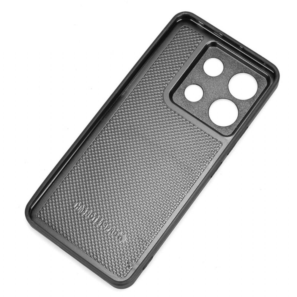 Case Hoesje Poco X6 5g Telefoonhoesje Kunstleer Stiksel