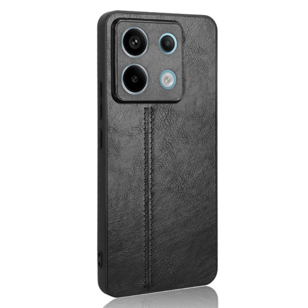 Case Hoesje Poco X6 5g Telefoonhoesje Kunstleer Stiksel