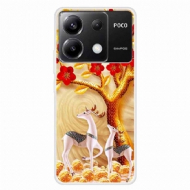 Case Hoesje Poco X6 5g Telefoonhoesje Sikahertenpatroon