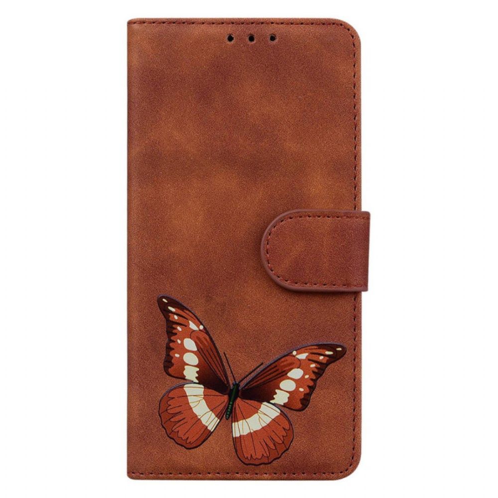 Folio-hoesje Poco X6 5g Telefoonhoesje Binfen Kleur Vlinderpatroon