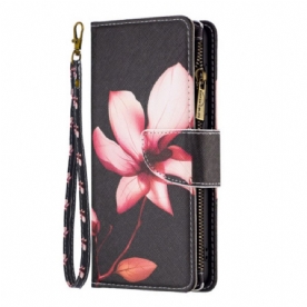 Folio-hoesje Poco X6 5g Telefoonhoesje Lotus-portemonnee