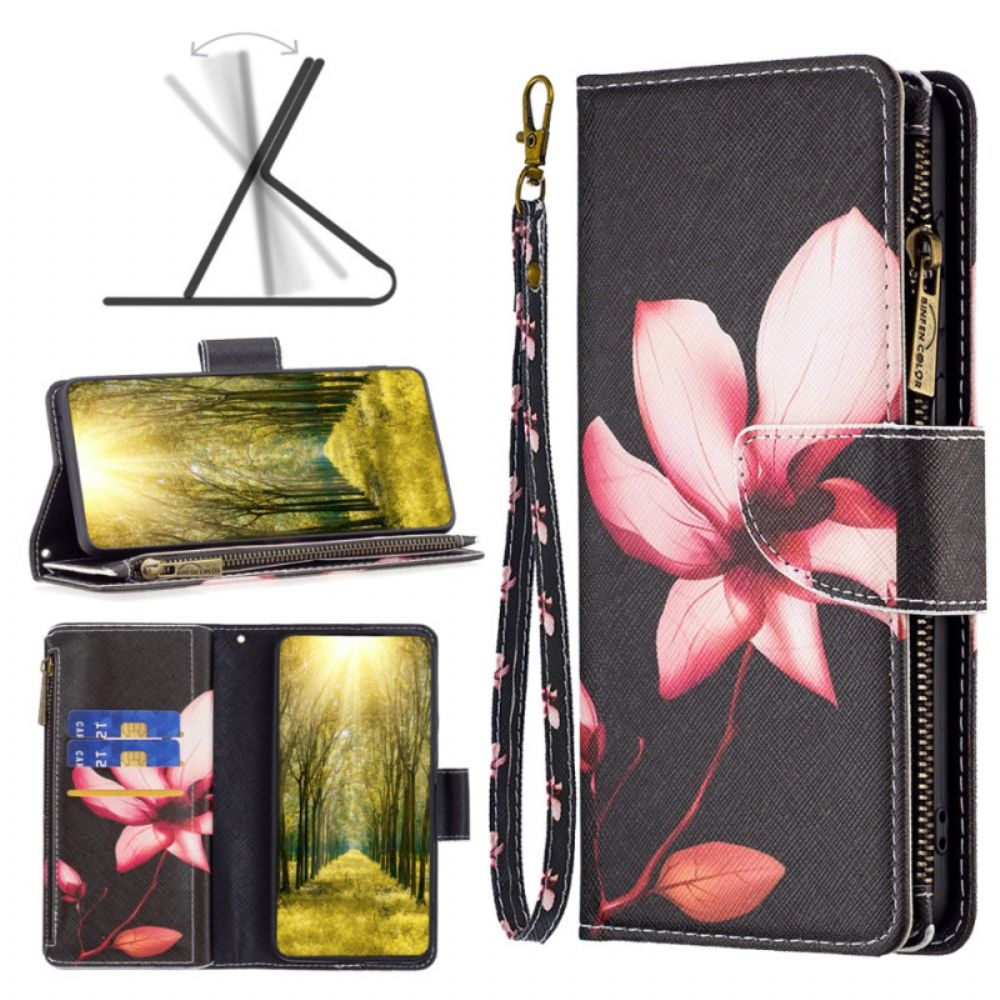 Folio-hoesje Poco X6 5g Telefoonhoesje Lotus-portemonnee