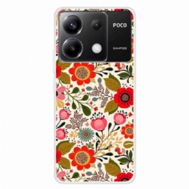 Hoesje Poco X6 5g Kleurrijke Bloemen