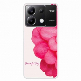 Hoesje Poco X6 5g Roze Bloem