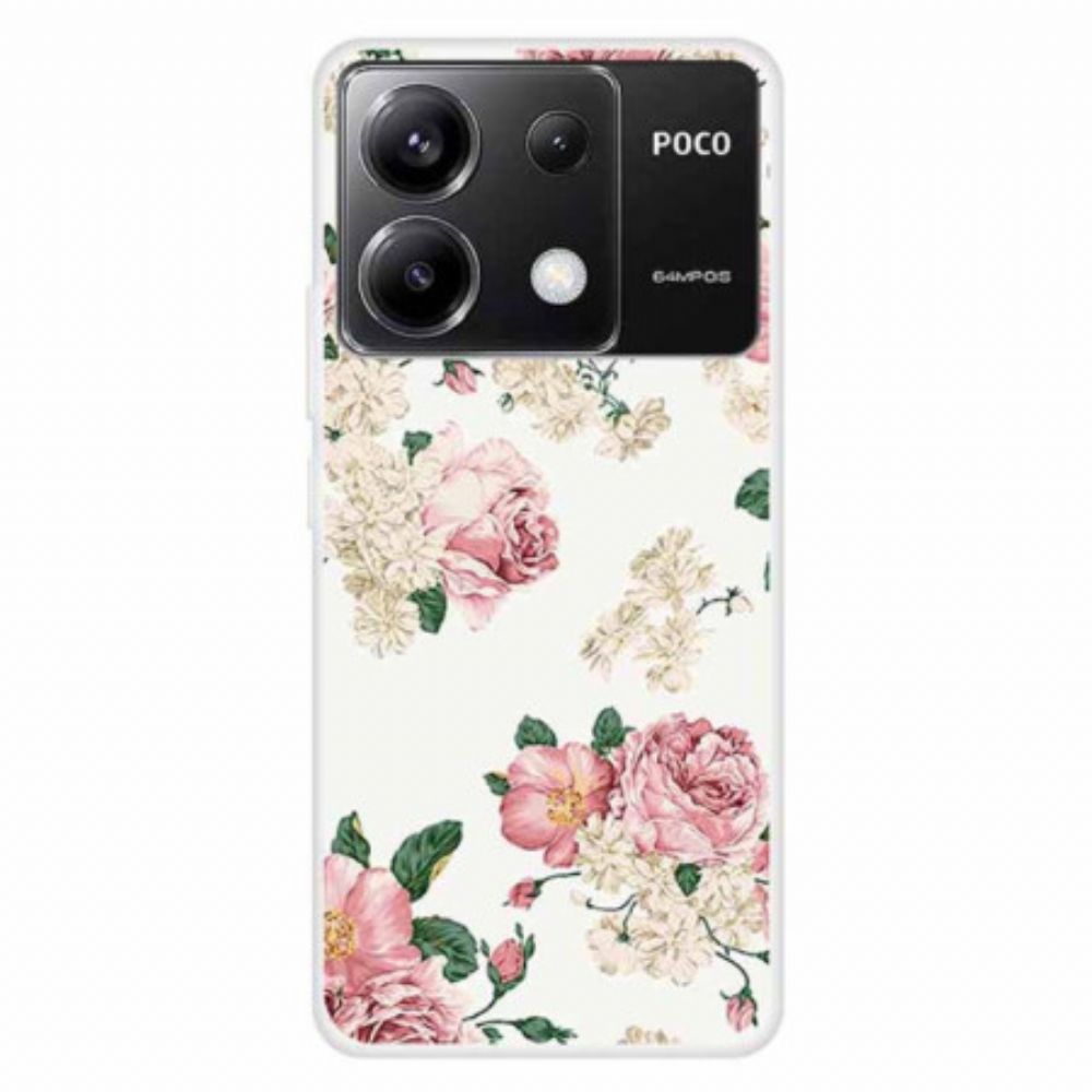 Hoesje Poco X6 5g Vrijheidsbloemen