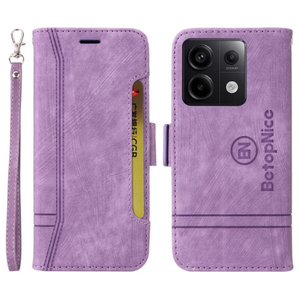 Leren Hoesje Poco X6 5g Leerstijl Betopnice Bescherming Hoesje