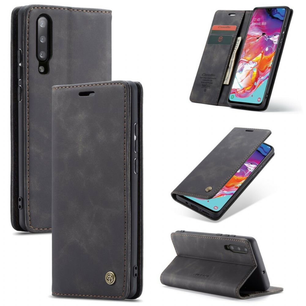 Bescherming Hoesje voor Samsung Galaxy A70 Folio-hoesje Caseme Kunstleer