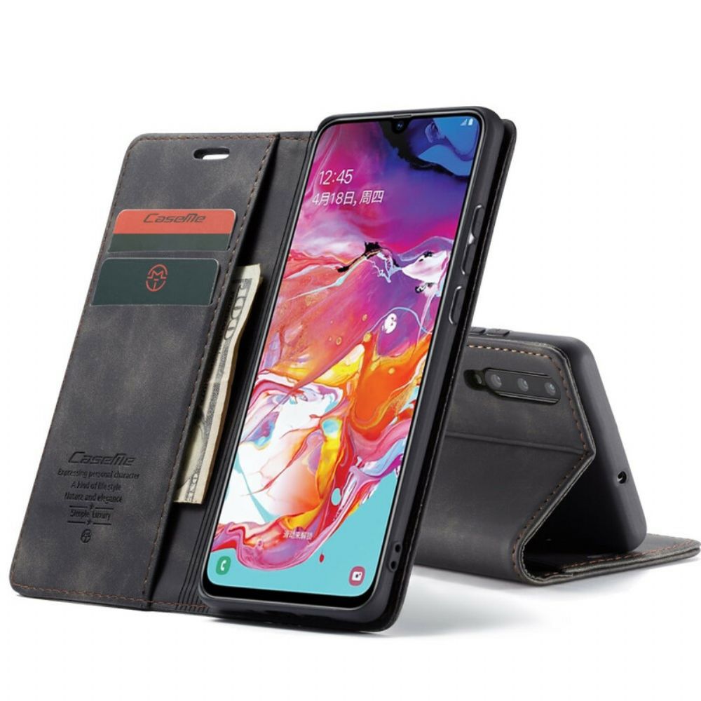 Bescherming Hoesje voor Samsung Galaxy A70 Folio-hoesje Caseme Kunstleer