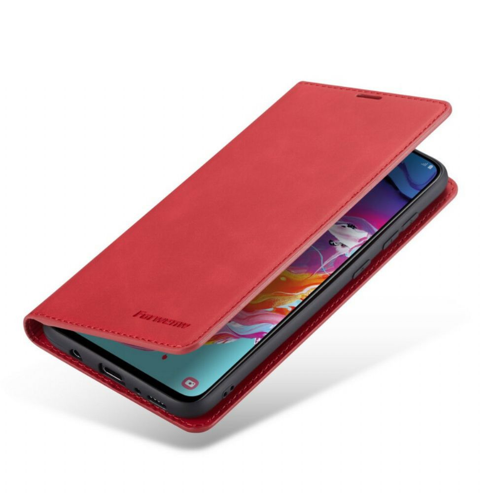 Bescherming Hoesje voor Samsung Galaxy A70 Folio-hoesje Lederen Effect Forwenw