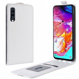 Flip Case voor Samsung Galaxy A70 Folio-hoesje Opvouwbaar Leereffect