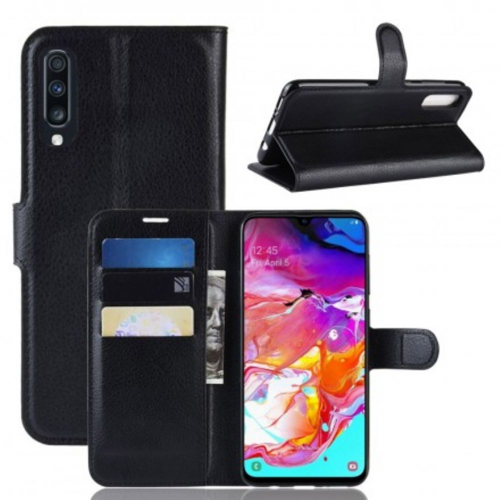 Flip Case voor Samsung Galaxy A70 Klassiek