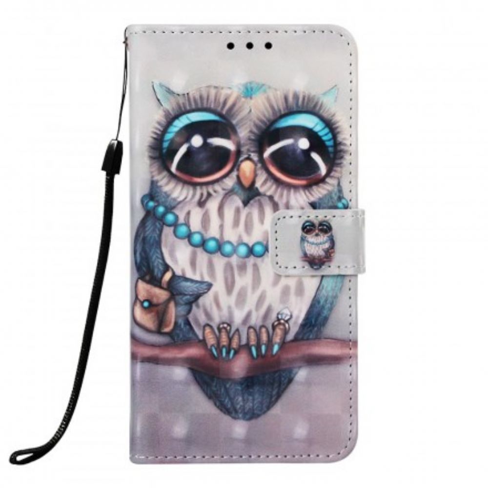 Flip Case voor Samsung Galaxy A70 Miss Uil