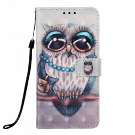 Flip Case voor Samsung Galaxy A70 Miss Uil