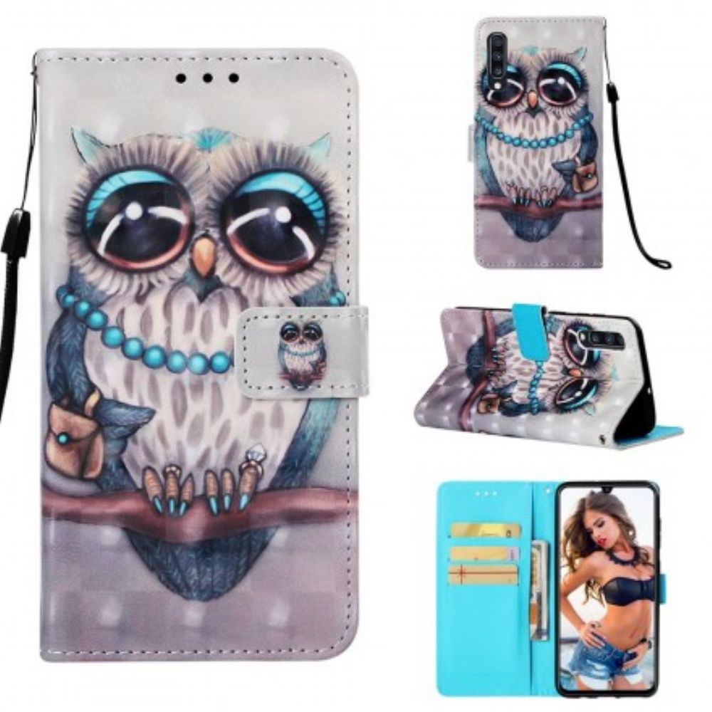 Flip Case voor Samsung Galaxy A70 Miss Uil