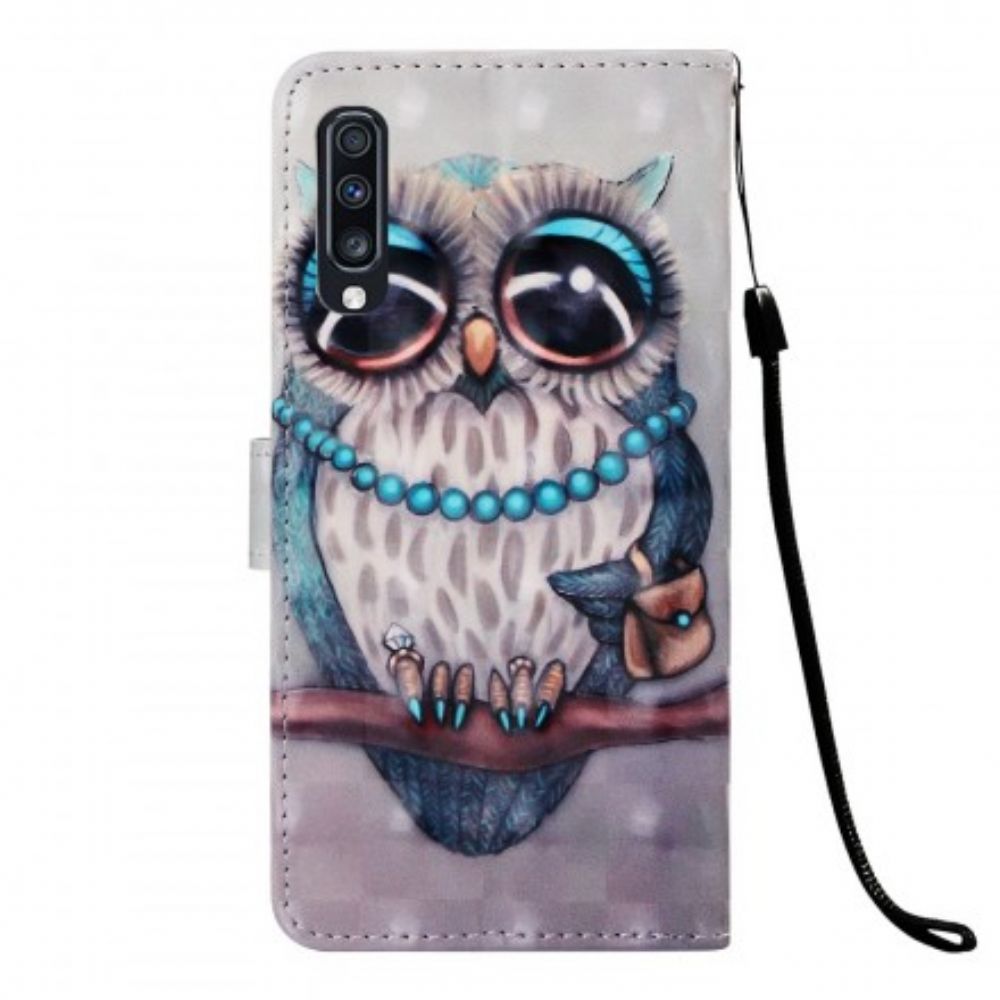 Flip Case voor Samsung Galaxy A70 Miss Uil