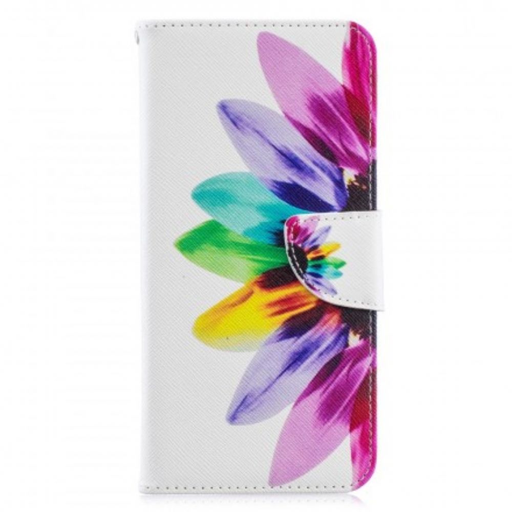 Folio-hoesje voor Samsung Galaxy A70 Aquarel Bloem