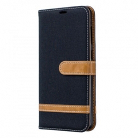 Folio-hoesje voor Samsung Galaxy A70 Met Ketting Band Met Stof En Leereffect