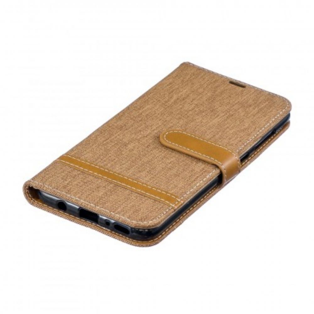 Folio-hoesje voor Samsung Galaxy A70 Met Ketting Band Met Stof En Leereffect