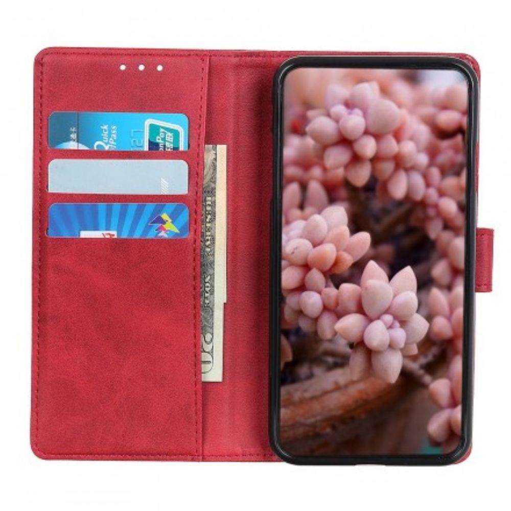 Folio-hoesje voor Samsung Galaxy A70 Retro Mat Leereffect