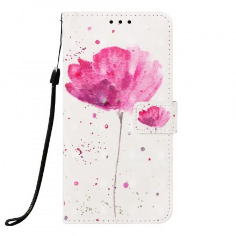 Hoesje Folio-hoesje voor Samsung Galaxy A70 Aquarel Halster