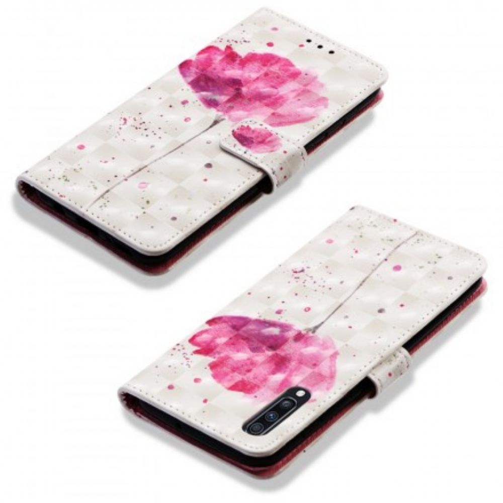 Hoesje Folio-hoesje voor Samsung Galaxy A70 Aquarel Halster